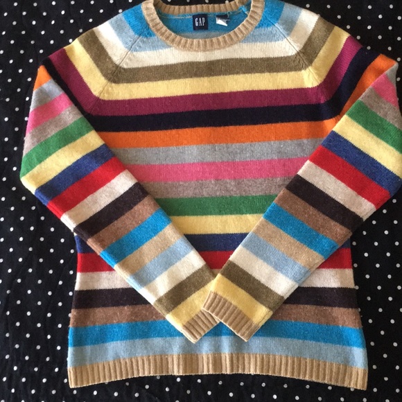 gap multicolor striped sweater